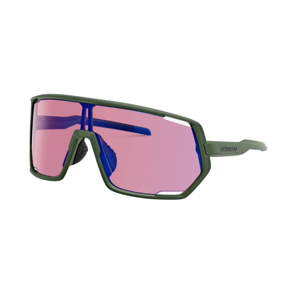 Shimano Technium 2 Sunglasses - Dark Olive - Ridescape Off-Road Lens